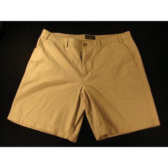 Eddie Bauer Men's Eggshell White Khaki Shorts Tag 38 Pockets Knee Length - Picture 1 of 6